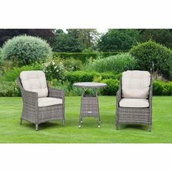 Classic Rattan Bistro Set in Stone by Primrose Living 13 Classic Rattan Bistro Set in Stone by Primrose Living -Rattan Garden Furniture Shop FU102444 Main 6953