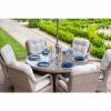 Classic Rattan 6 Seater Circular Garden Dining Set with Parasol by Primrose Living -Rattan Garden Furniture Shop FU102447 9 4f3e