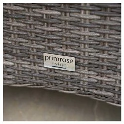 Classic Rattan 8 Seater Rectangular Garden Dining Set with Parasol in Stone by Primrose Living -Rattan Garden Furniture Shop FU102450 2 4473