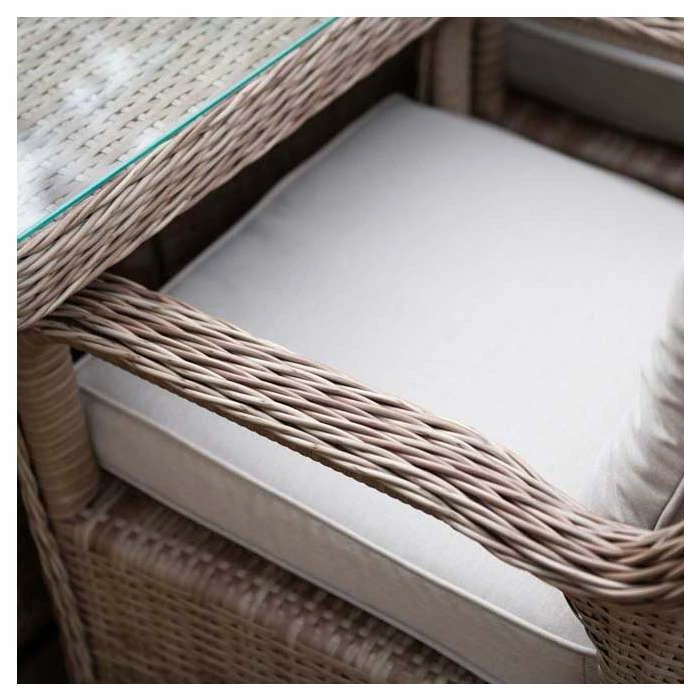 Classic Rattan 8 Seater Rectangular Garden Dining Set with Parasol by Primrose Living 4 Classic Rattan 8 Seater Rectangular Garden Dining Set with Parasol by Primrose Living - Image 2