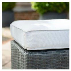 Classic Rattan 5 Seater Garden Sofa Set with Coffee Table and Footstools in Stone by Primrose Living -Rattan Garden Furniture Shop FU102454 3 9992