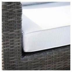 Classic Rattan 5 Seater Garden Sofa Set with Coffee Table and Footstools in Stone by Primrose Living -Rattan Garden Furniture Shop FU102454 4 e9f5