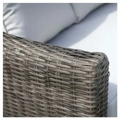 Classic Rattan 5 Seater Garden Sofa Set with Coffee Table and Footstools in Stone by Primrose Living -Rattan Garden Furniture Shop FU102454 5 cdfe