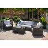 Classic Rattan 5 Seater Garden Sofa Set with Coffee Table in Stone by Primrose Living -Rattan Garden Furniture Shop FU102458 9 5892