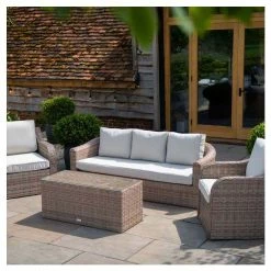Classic Rattan 5 Seater Garden Sofa Set with Coffee Table by Primrose Living -Rattan Garden Furniture Shop FU102459 4 820b