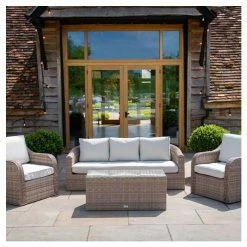 Classic Rattan 5 Seater Garden Sofa Set with Coffee Table by Primrose Living -Rattan Garden Furniture Shop FU102459 ffe2