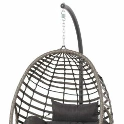 Luxury Rattan Hanging Egg Chair by Primrose Living -Rattan Garden Furniture Shop FU17130 add image 2 294a