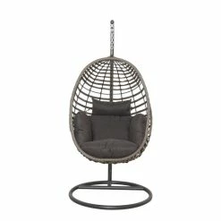 Luxury Rattan Hanging Egg Chair by Primrose Living -Rattan Garden Furniture Shop FU17130 add image 3 f443