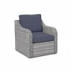 Luxury Rattan Curved Arm Single Armchair in Pebble by Primrose Living -Rattan Garden Furniture Shop FU80030 11895S Pebble 344c