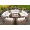 'Peony' Luxury Rattan 8 Seater Modular Garden Sofa Set with Storage Basket and Coffee Table by Primrose Living -Rattan Garden Furniture Shop Natural FU102226 FullSet 960b
