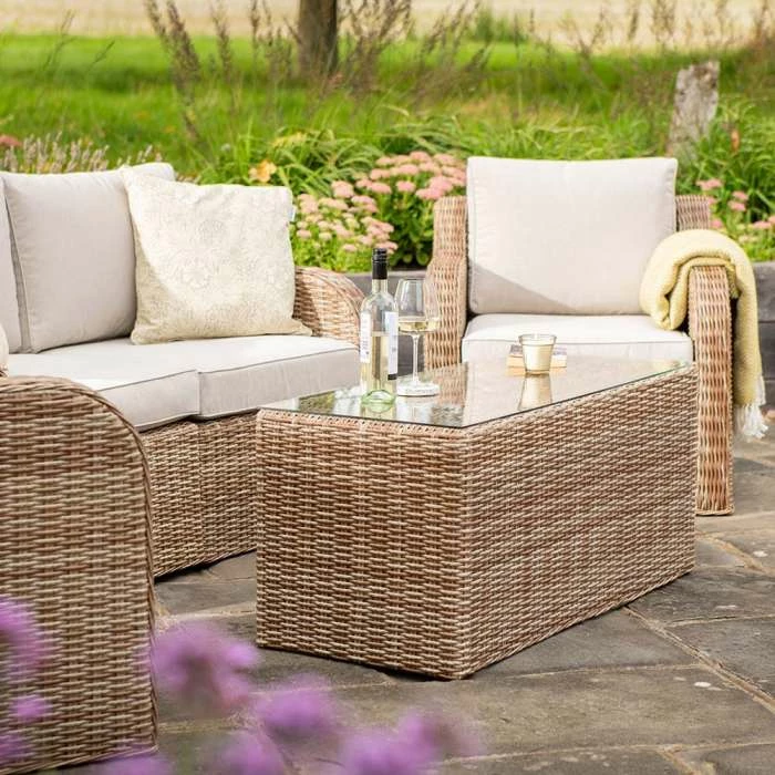 'Peony' Luxury Rattan 4 Seater Modular Garden Sofa Set with Coffee Table by Primrose Living 7 'Peony' Luxury Rattan 4 Seater Modular Garden Sofa Set with Coffee Table by Primrose Living - Image 5