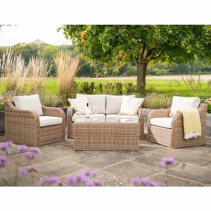 'Peony' Luxury Rattan 4 Seater Modular Garden Sofa Set with Coffee Table by Primrose Living 4 'Peony' Luxury Rattan 4 Seater Modular Garden Sofa Set with Coffee Table by Primrose Living - Image 2