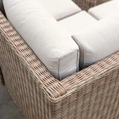 'Peony' Luxury Rattan 10 Seater Modular Garden Sofa Set with Rectangular Table by Primrose Living -Rattan Garden Furniture Shop Natural FU102239 5 SofaCloseCorner 907a