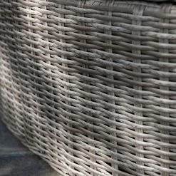 'Peony' Luxury Rattan 6 Seater Modular Garden Sofa Set with Storage Basket and Coffee Table in Stone by Primrose Living -Rattan Garden Furniture Shop Stone FU102249 4 MaterialClose 6bb6