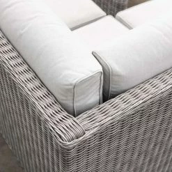 'Peony' Luxury Rattan 7 Seater Modular Garden Sofa Set with Square Rising Table in Stone by Primrose Living -Rattan Garden Furniture Shop Stone FU102263 9 SofaCloseCorner f06b