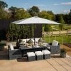 'Iris' Luxury Rattan 8 Seater Garden Sofa Set with Rectangular Table and Parasol in Stone by Primrose Living 1 'Iris' Luxury Rattan 8 Seater Garden Sofa Set with Rectangular Table and Parasol in Stone by Primrose Living -Rattan Garden Furniture Shop fu102420 4 FullSet 2839