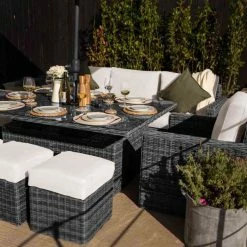 'Iris' Luxury Rattan 8 Seater Garden Sofa Set with Rectangular Rising Table in Stone by Primrose Living 14 'Iris' Luxury Rattan 8 Seater Garden Sofa Set with Rectangular Rising Table in Stone by Primrose Living -Rattan Garden Furniture Shop fu102423 4 FootstoolTable 6e26